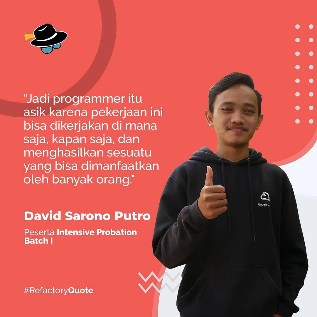 David Sarono Putra, peserta batch 1